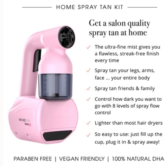 New In Box- Mine Bronze Babe Spray Tan Kit - Pink - Picture 2 of 4